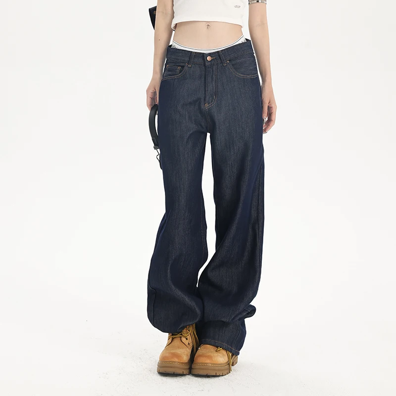 Classic American Casual Fashion Street Style Original Color Straight Tube Denim Mix And Match Korean Style Charm
Classic American Casual Fashion Street Style Original Color Straight Tube Denim Mix And Match Korean Style Charm