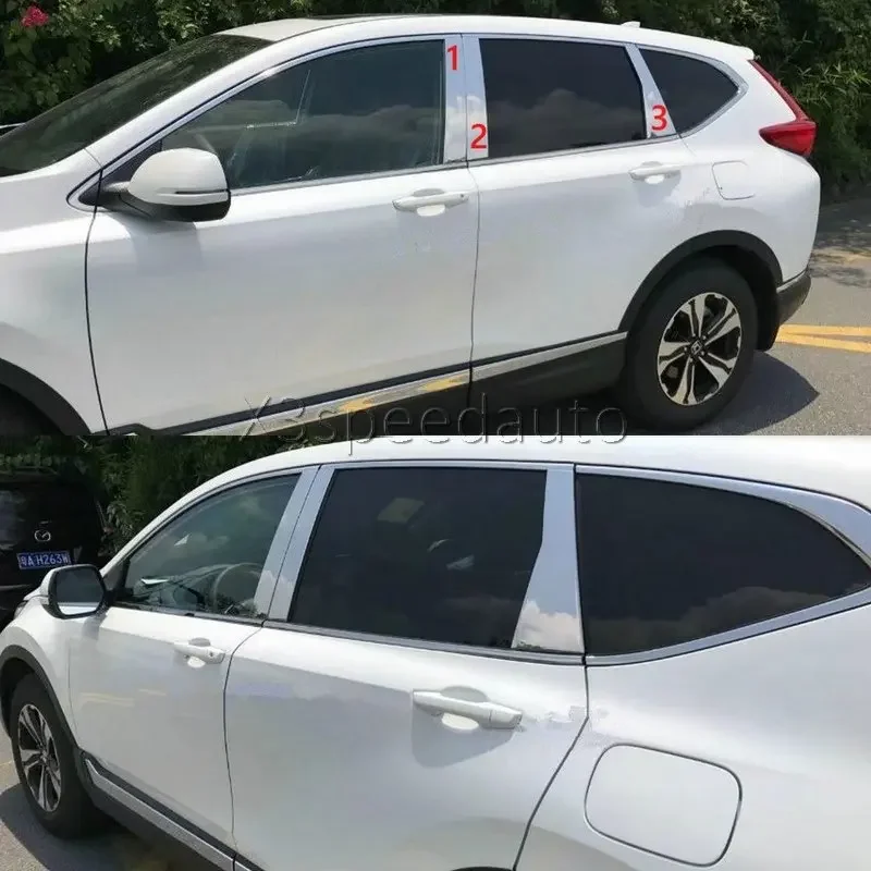 For Honda CRV CR-V 2017-18 Window Center pillar Trims 6pcs Stainless Steel Car-styling
For Honda CRV CR-V 2017-18 Window Center pillar Trims 6pcs Stainless Steel Car-styling