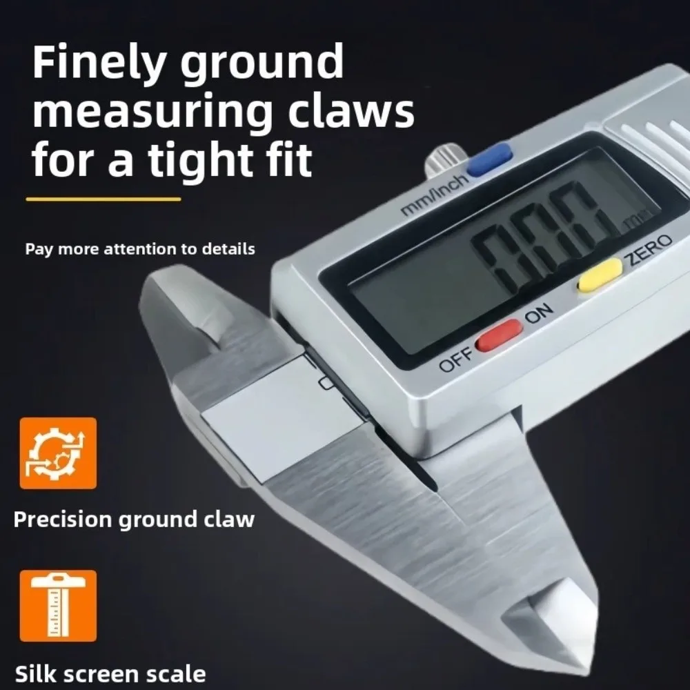 Электронный цифровой штангенциркуль с ЖК-дисплеем (дюймы/метрическая система), высокопрочный пластик, 0-150 мм, цифровая линейка, инструмент для DIY
Электронный цифровой штангенциркуль с ЖК-дисплеем (дюймы/метрическая система), высокопрочный пластик, 0-150 мм, цифровая линейка, инструмент для DIY