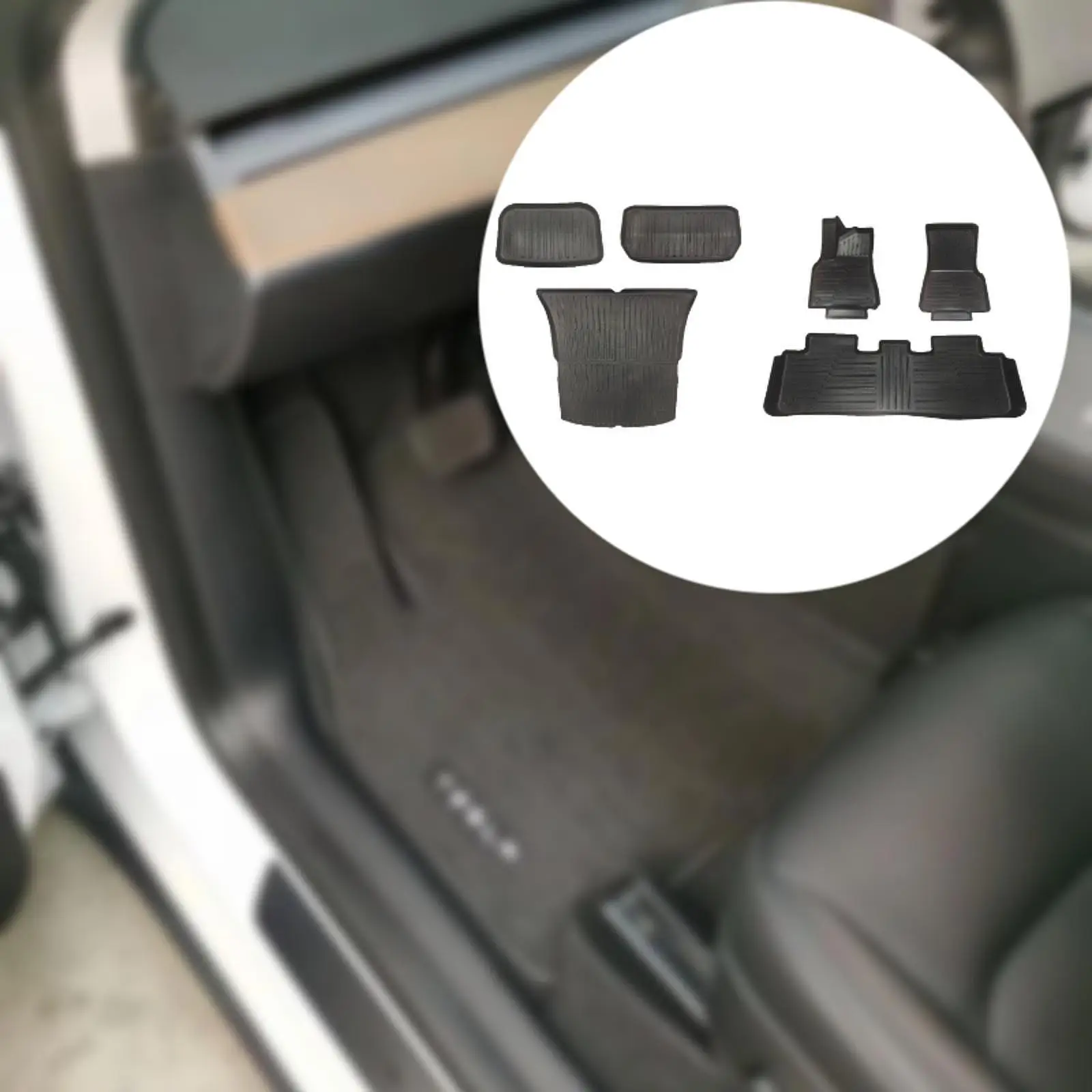 6Pcs Vehicle Floor Liners Mats Waterproof Car Interior Accessories for Tesla Model Y 2019-2024 Easily Install Black Replacement
6Pcs Vehicle Floor Liners Mats Waterproof Car Interior Accessories for Tesla Model Y 2019-2024 Easily Install Black Replacement