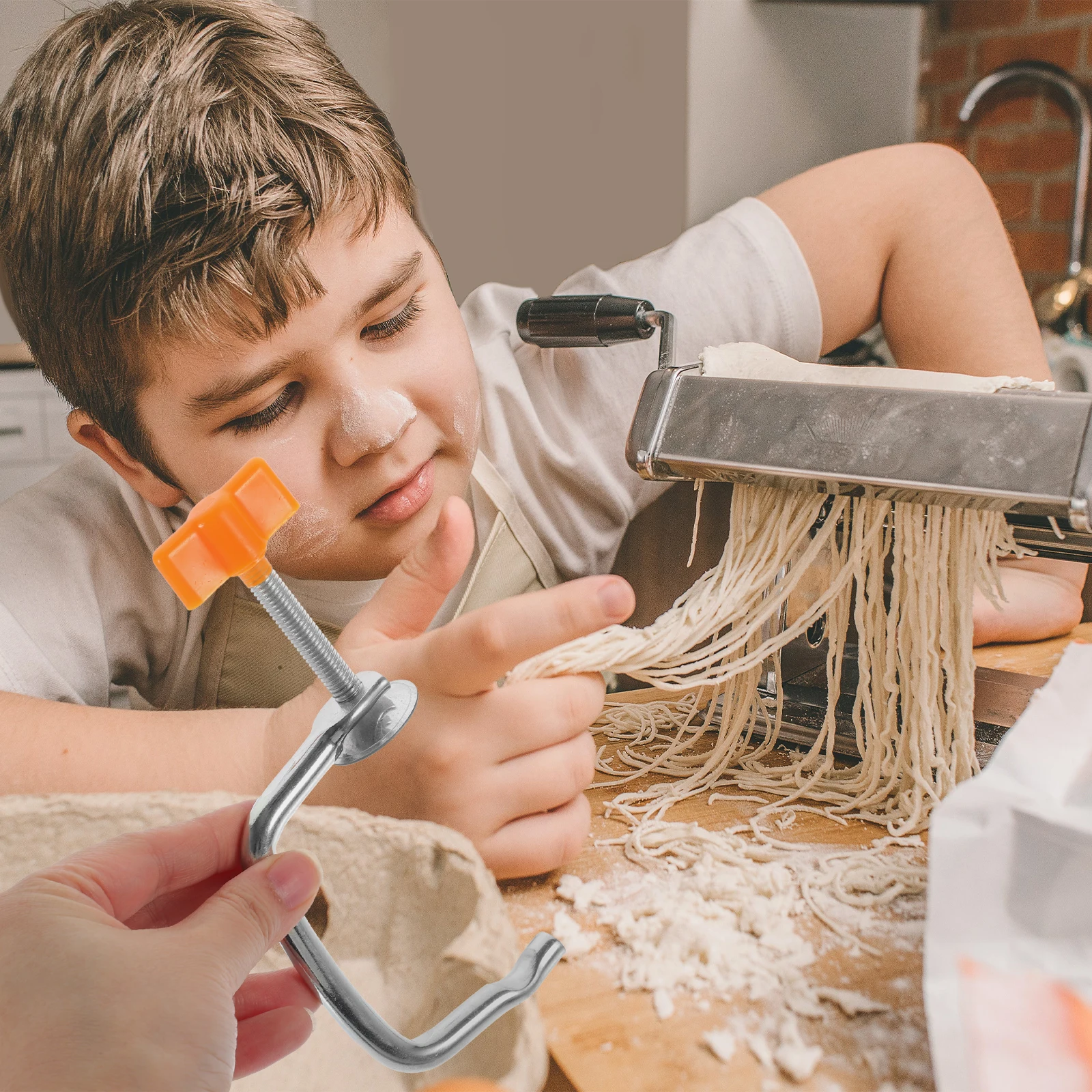 Universal Pasta Maker Accessories Replacement Parts Easy Installation Clamps Pasta Making Device Fixing Clip Kitchen 
Universal Pasta Maker Accessories Replacement Parts Easy Installation Clamps Pasta Making Device Fixing Clip Kitchen