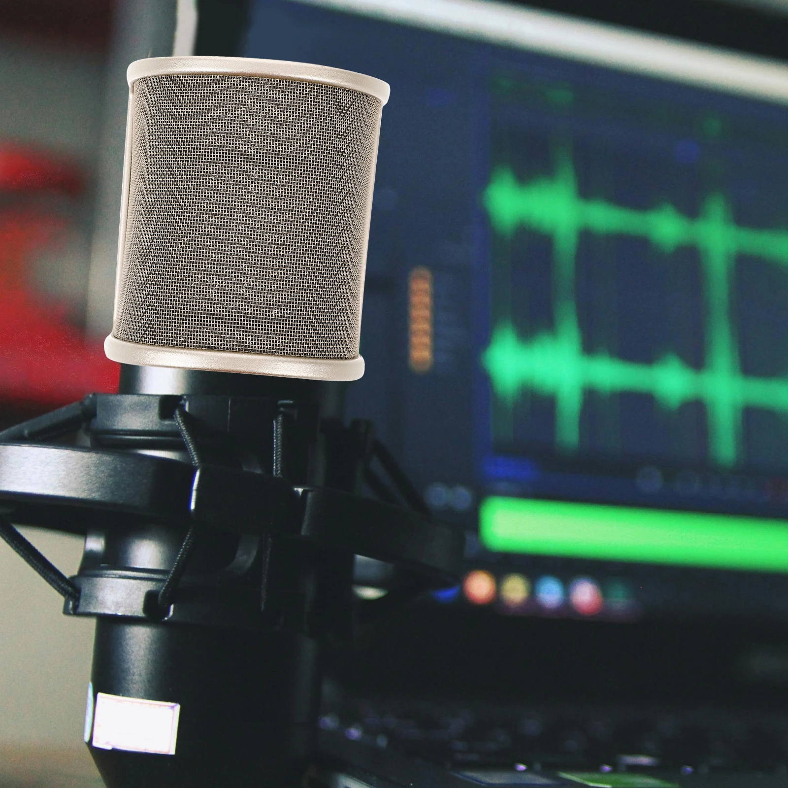 High Efficiency Pop Filter U Shaped Replacement Clear Audio Recording Steel Sponge Noise Reduction Mic Windscreen Replacing U
High Efficiency Pop Filter U Shaped Replacement Clear Audio Recording Steel Sponge Noise Reduction Mic Windscreen Replacing U