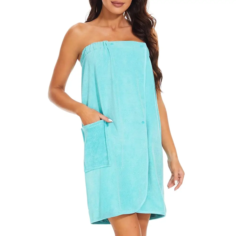 Women's Bathrobe - Lightweight Spa Shower Wrap Robe, Soft Adjustable Closure Towel with Pocket for Home & Travel
Women's Bathrobe - Lightweight Spa Shower Wrap Robe, Soft Adjustable Closure Towel with Pocket for Home & Travel