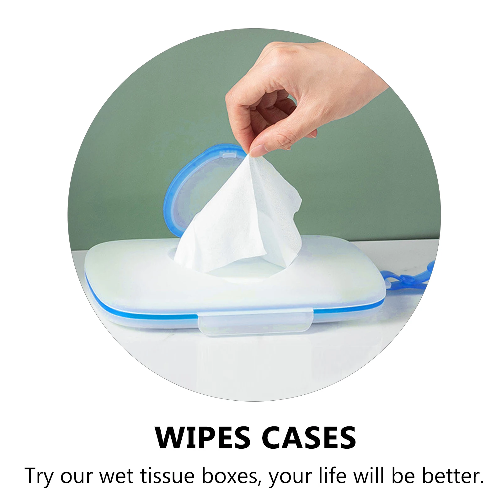 1pc Portable Baby Wipes Box Blue Travel Holder Dispenser Reusable PP Material Moisture Locking Silicone Hand Operation
1pc Portable Baby Wipes Box Blue Travel Holder Dispenser Reusable PP Material Moisture Locking Silicone Hand Operation