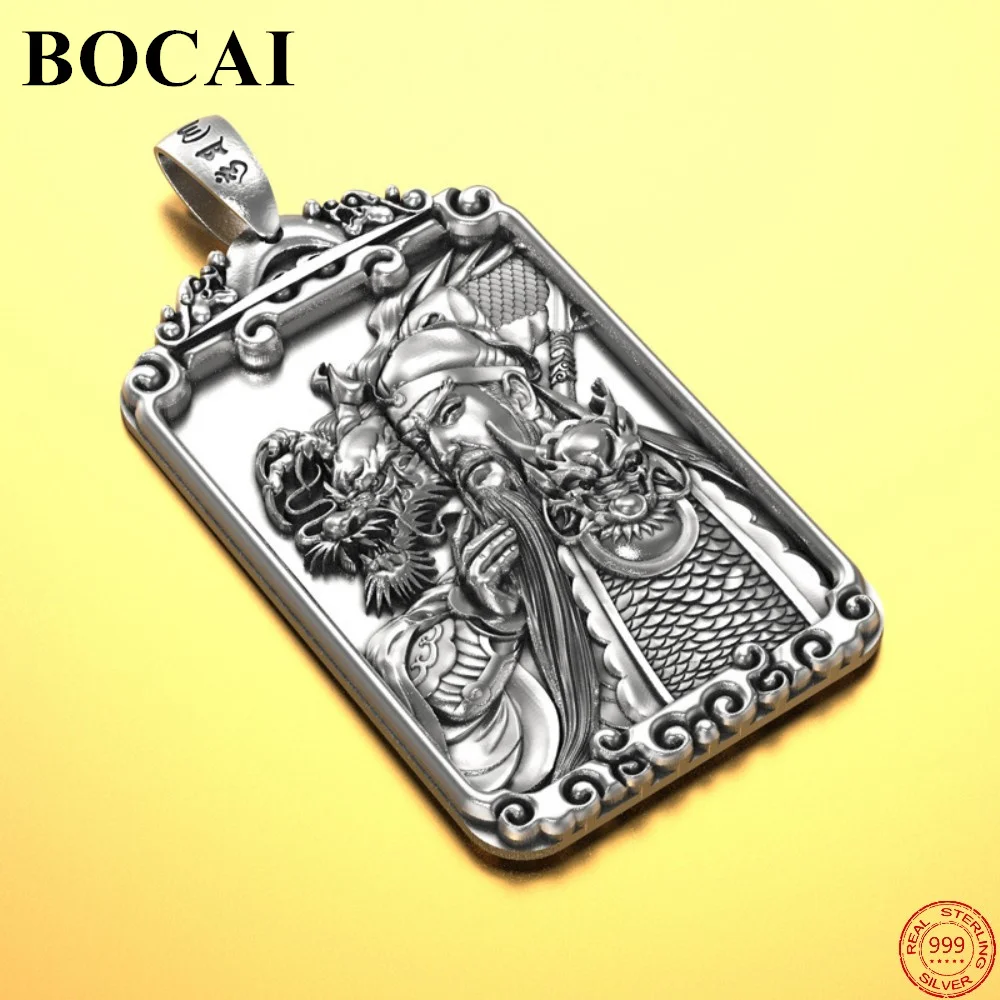 Подвески BOCAI S999 из стерлингового серебра для женщин и мужчин, новая модная статуя GuanGong, прямоугольный фирменный амулет, ювелирные изделия, оптовая продажа
Подвески BOCAI S999 из стерлингового серебра для женщин и мужчин, новая модная статуя GuanGong, прямоугольный фирменный амулет, ювелирные изделия, оптовая продажа