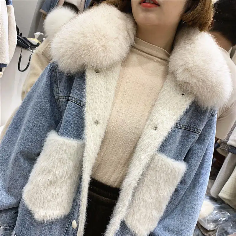 Denim Coats With Rhinestone Woman Fur Plush Womens Autumn Flap Buttoned Checked Raglan Preppy Style School Professional Jackets
Denim Coats With Rhinestone Woman Fur Plush Womens Autumn Flap Buttoned Checked Raglan Preppy Style School Professional Jackets