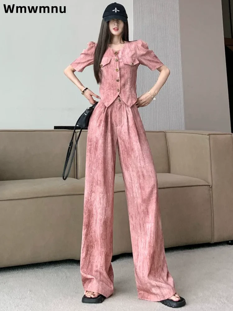 Bottom V-Neck Baggy Fashion 2 Piece Set Women's Casual Linen Loose Calcas Outfit New Tie Dye Spring Summer Pants Conjuntos
Bottom V-Neck Baggy Fashion 2 Piece Set Women's Casual Linen Loose Calcas Outfit New Tie Dye Spring Summer Pants Conjuntos