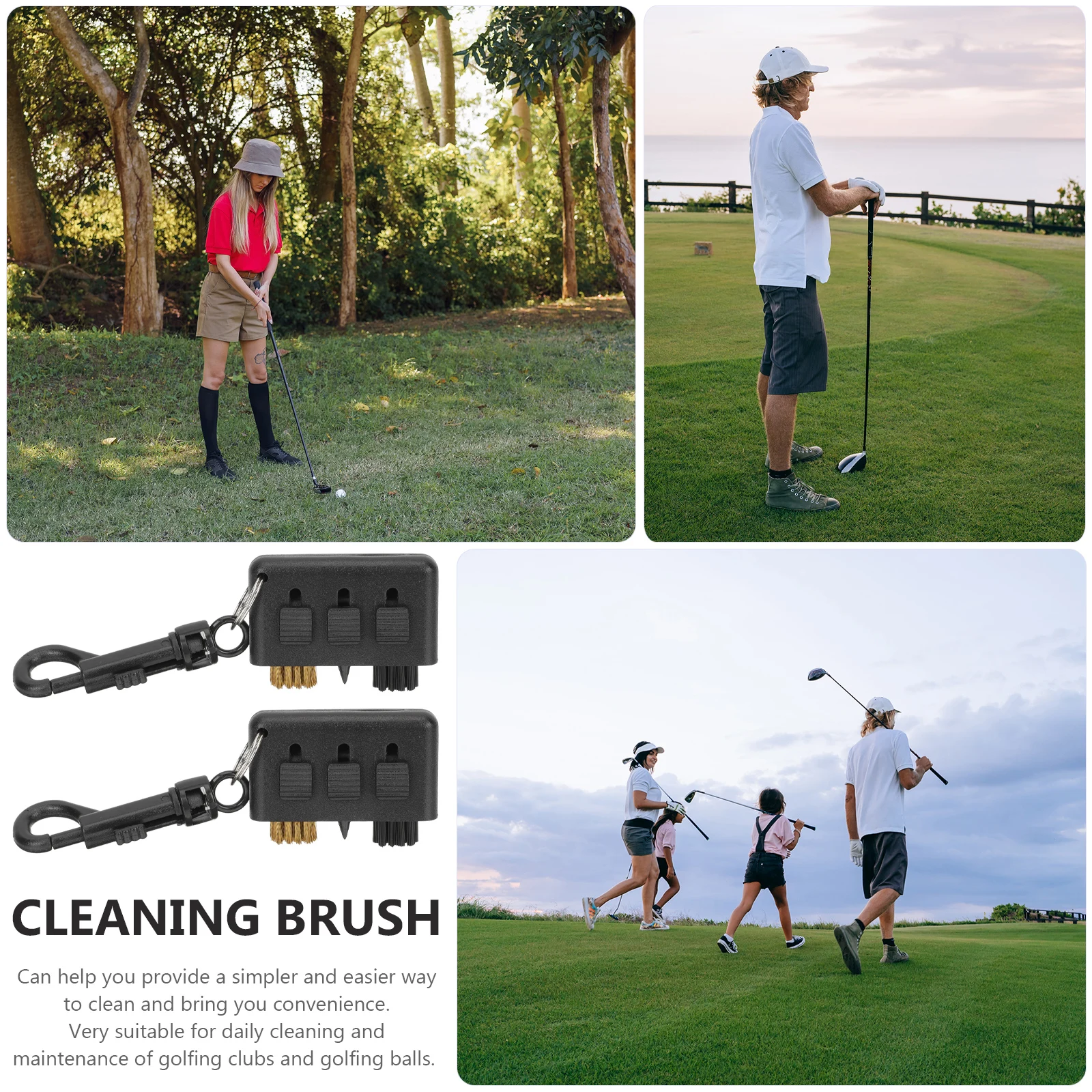 2pcs Golf Club Cleaning Brush Lightweight Portable With Hook For Golfing Durable Easy Storage Cleaning Tool For Clubs Balls
2pcs Golf Club Cleaning Brush Lightweight Portable With Hook For Golfing Durable Easy Storage Cleaning Tool For Clubs Balls