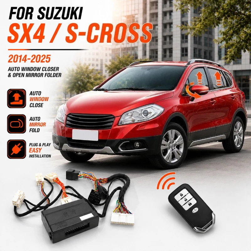 For Suzuki SX4 S-Cross 2014-2025 Auto Window Closer Module Remote Window Closing Auto Folding Mirror Plug & Play
For Suzuki SX4 S-Cross 2014-2025 Auto Window Closer Module Remote Window Closing Auto Folding Mirror Plug & Play