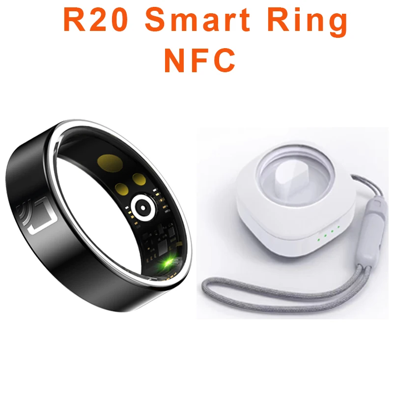 Smart Ring R20 NFC Access Control Blood Pressure Fitness Tracker IP68 Waterproof Camera Control Finger Rings for Men Women
Smart Ring R20 NFC Access Control Blood Pressure Fitness Tracker IP68 Waterproof Camera Control Finger Rings for Men Women