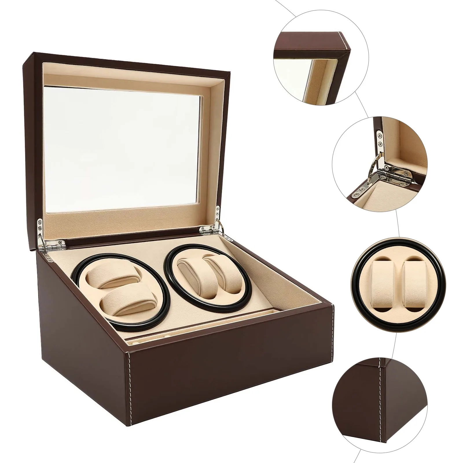 Automatic Watch Winder Display Box For Luxury Watches Storage Case Self-winding
Automatic Watch Winder Display Box For Luxury Watches Storage Case Self-winding