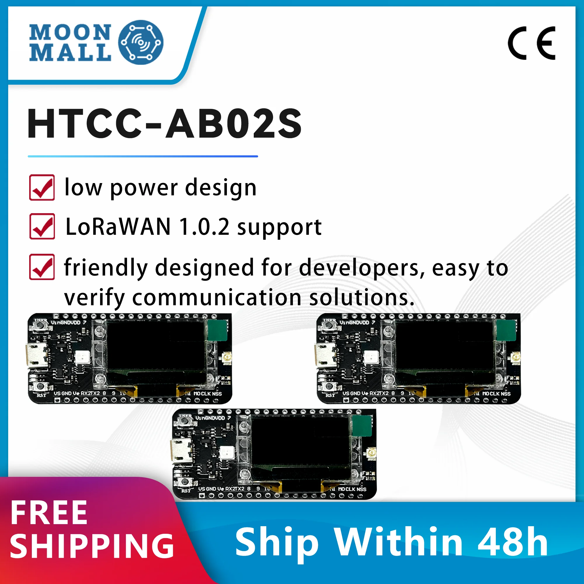 Dev-Board Heltec HTCC-AB02S на базе ASR605x LoRaWAN 1.0.2 Поддержка хорошей импенсиции и длительного расстояния связи
Dev-Board Heltec HTCC-AB02S на базе ASR605x LoRaWAN 1.0.2 Поддержка хорошей импенсиции и длительного расстояния связи