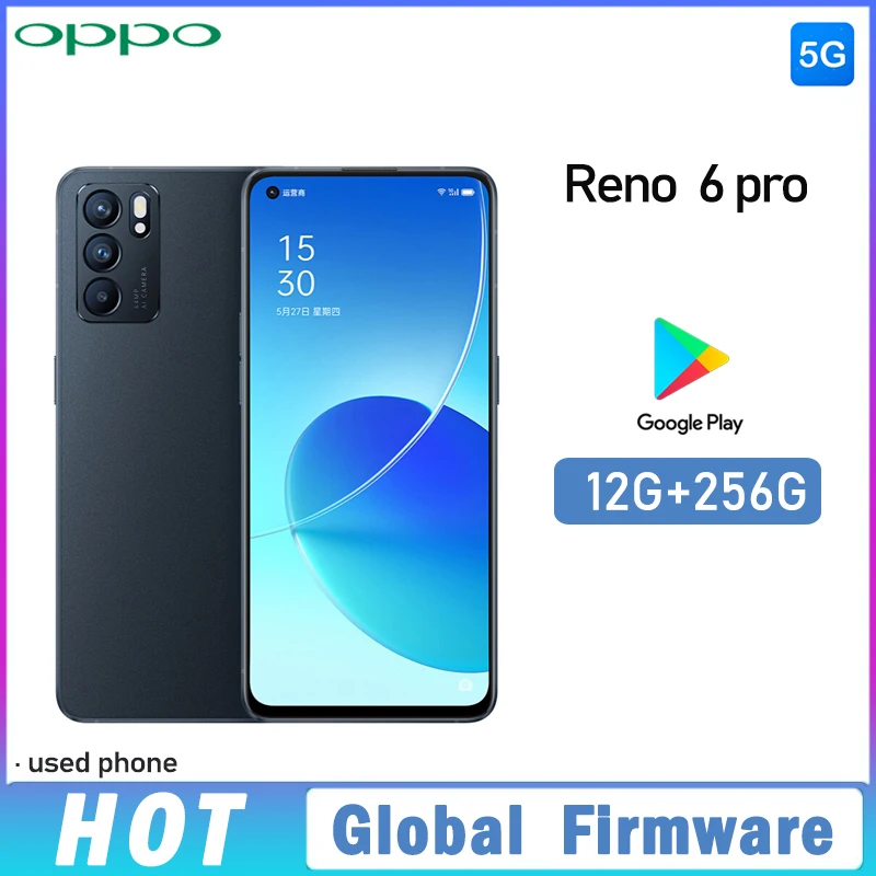 OPPO Reno 6 Pro 5G smartPhone Global firmware Rear camera 64MP MTk Dimensity 1200 12GB 256GB r6p 4500mAh battery used phone
OPPO Reno 6 Pro 5G smartPhone Global firmware Rear camera 64MP MTk Dimensity 1200 12GB 256GB r6p 4500mAh battery used phone