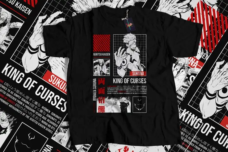 Anime King of curses T-shirt, Anime Lovers Shirt, Manga Shirt, Japanese streetwear, Satoru, Jujutsu, jujutsu shirt, itadori
Anime King of curses T-shirt, Anime Lovers Shirt, Manga Shirt, Japanese streetwear, Satoru, Jujutsu, jujutsu shirt, itadori