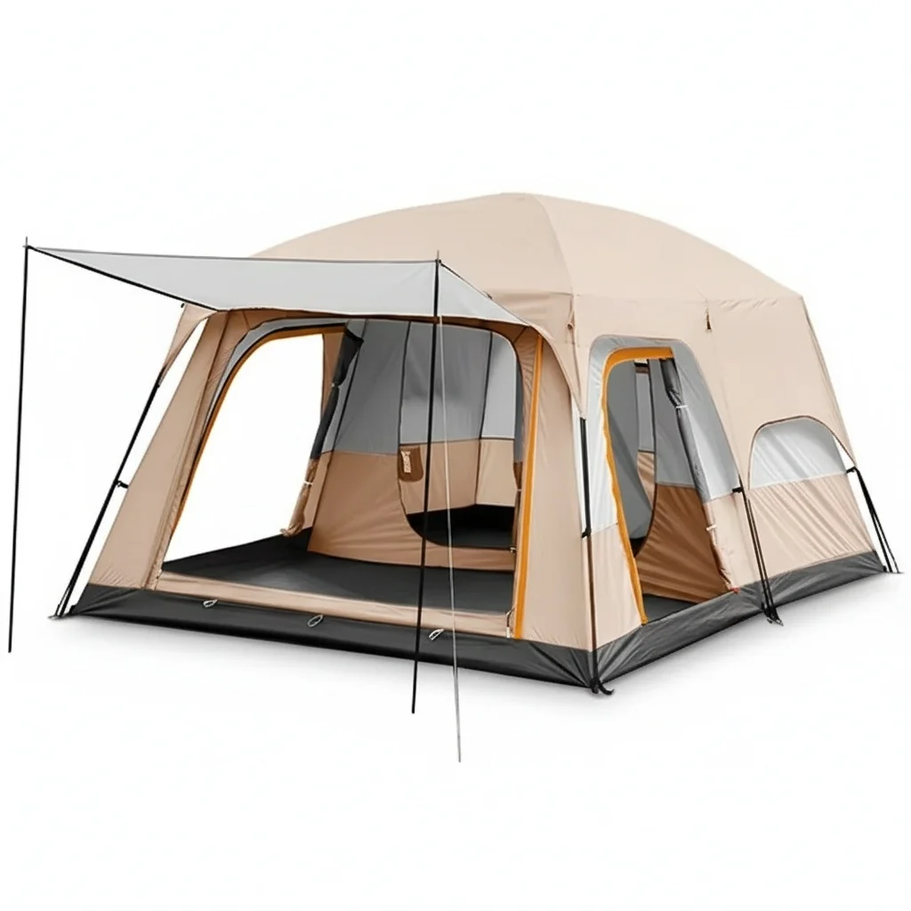 Large Camping Tent, Waterproof 4-6 8-12 Person Outdoor Tent, Portable Double Layer Camp Tent For RV, Heavy Duty Family Shelter
Large Camping Tent, Waterproof 4-6 8-12 Person Outdoor Tent, Portable Double Layer Camp Tent For RV, Heavy Duty Family Shelter