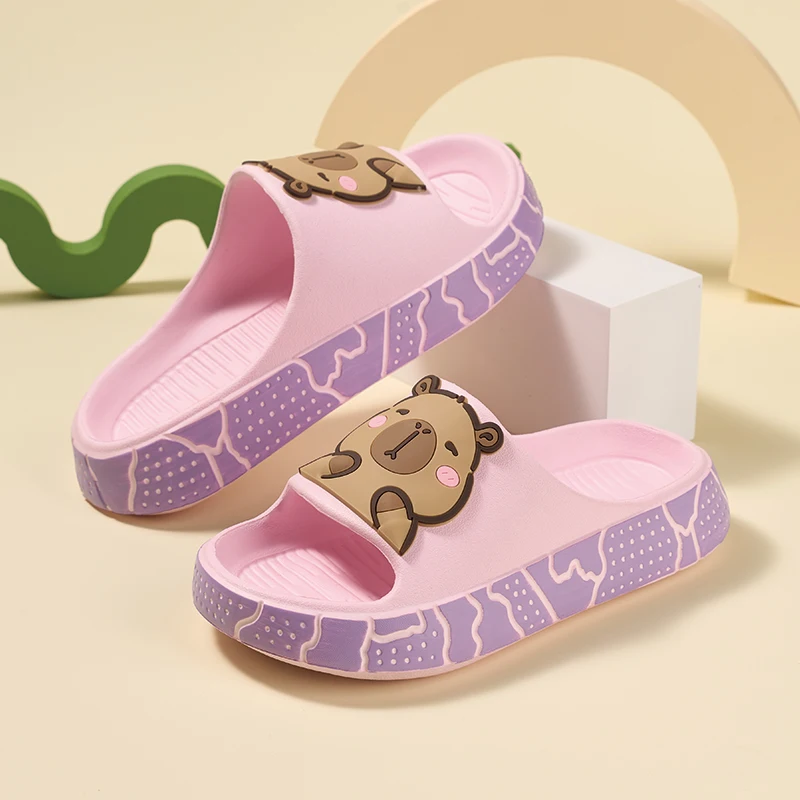 A Pair Kids Cute Animal Printed Slides, Anti-slip Soft Sole Slippers, Boys Girls Casual Footwear QT-6082
A Pair Kids Cute Animal Printed Slides, Anti-slip Soft Sole Slippers, Boys Girls Casual Footwear QT-6082