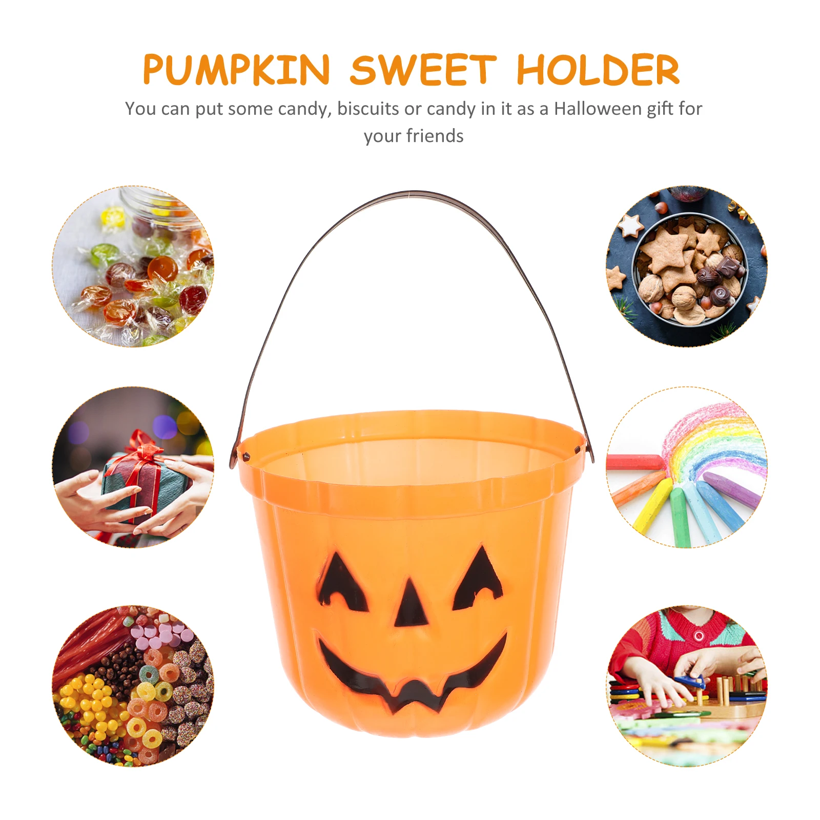 6Pcs Premium Plastic Pumpkin Candy Barrels Lightweight Portable Buckets For Halloween
6Pcs Premium Plastic Pumpkin Candy Barrels Lightweight Portable Buckets For Halloween
