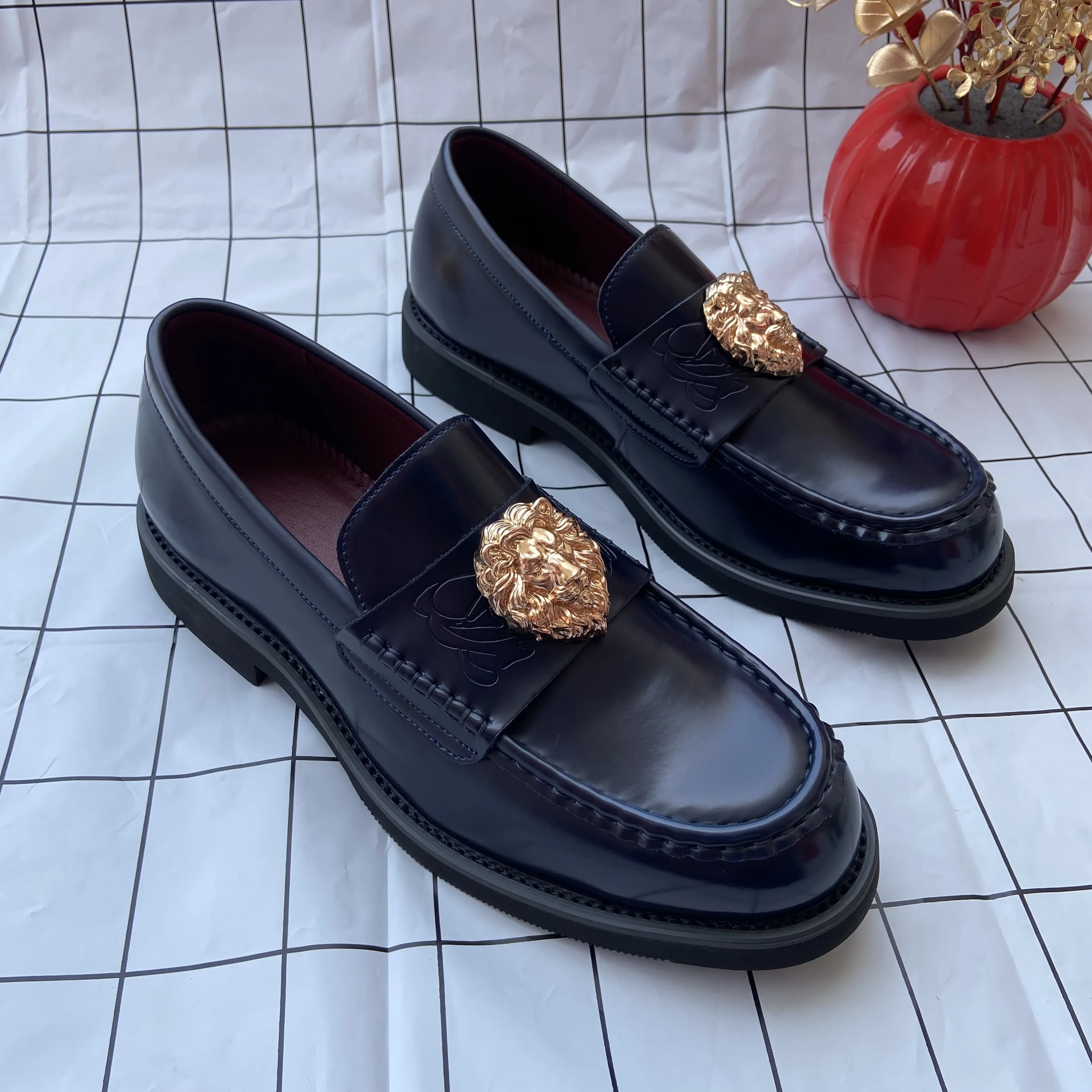 Lion Head Brand men's dress shoes designer formal loafers original man shoes luxury brand high quality scarpe uomo eleganti suit
Lion Head Brand men's dress shoes designer formal loafers original man shoes luxury brand high quality scarpe uomo eleganti suit