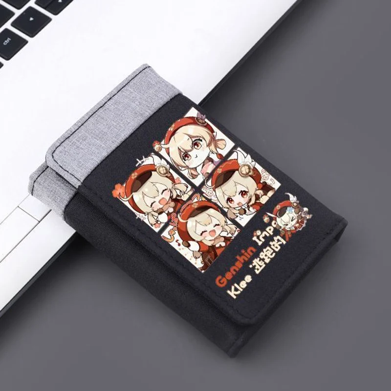 Chibi Genshin Impact Canvas Anime Wallet for Student Boy Girl Tri-Fold RFID Blocking Card Holder Mini Purse Short Money Clip
Chibi Genshin Impact Canvas Anime Wallet for Student Boy Girl Tri-Fold RFID Blocking Card Holder Mini Purse Short Money Clip
