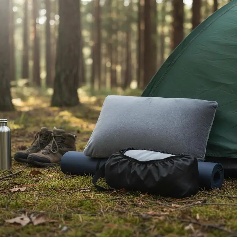 Memory Foam Sleeping Cushion 11.5x15.5" For Camping Air Travel Office, Portable Compressible Design Double-Sided Removable Washable Cover Storage Bag Included
Memory Foam Sleeping Cushion 11.5x15.5" For Camping Air Travel Office, Portable Compressible Design Double-Sided Removable Washable Cover Storage Bag Included
