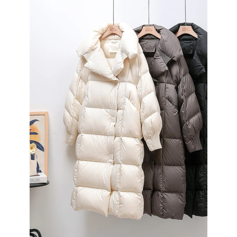Women's Down Filling Jackets Fall Winter Solid Color Long Thick Windproof Thermal Stand Collar Overcoats for 18-24 Years Old
Women's Down Filling Jackets Fall Winter Solid Color Long Thick Windproof Thermal Stand Collar Overcoats for 18-24 Years Old