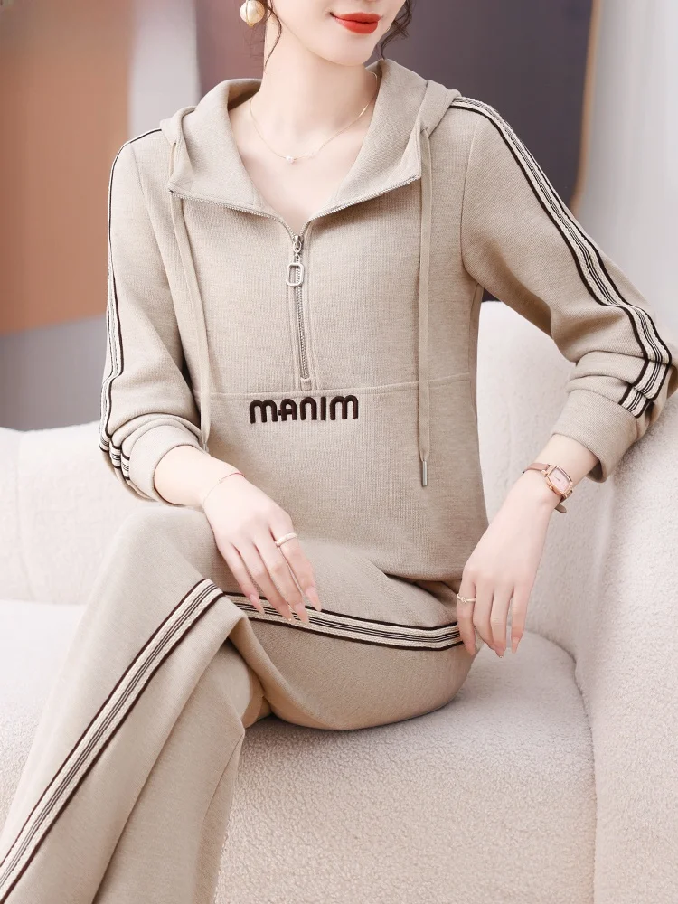 Ele Mom Spring Casual Sportswear Set Faionable Hoodie Women Middle Aged And ly Versatile Slimming Outerwear
Ele Mom Spring Casual Sportswear Set Faionable Hoodie Women Middle Aged And ly Versatile Slimming Outerwear