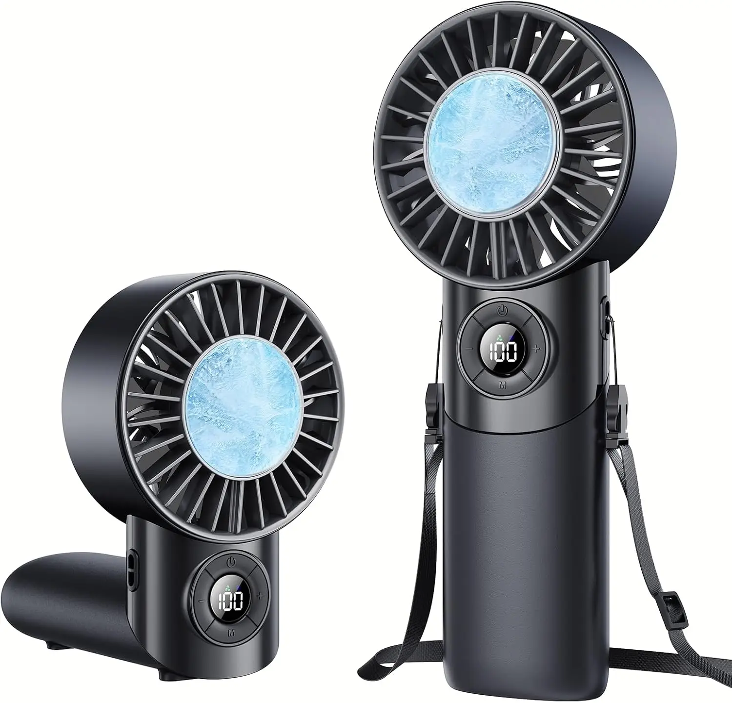 3-in-1 Handheld Turbo Fan with Ice Cooling, 10500 RPM, 100 Speeds, Rechargeable, for Outdoor, Office, Travel
3-in-1 Handheld Turbo Fan with Ice Cooling, 10500 RPM, 100 Speeds, Rechargeable, for Outdoor, Office, Travel
