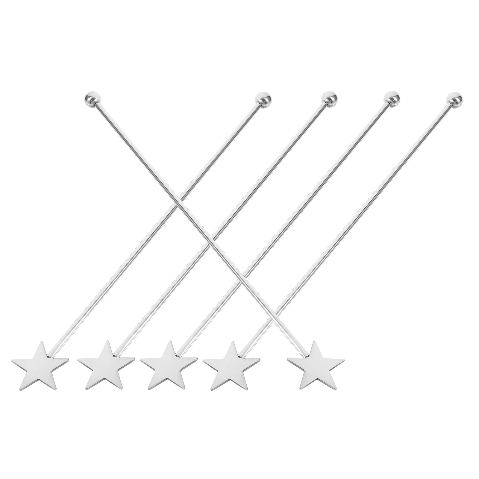 5 Pcs Barware Decoration Stick Swizzle Sticks Coffee Stir Stainless Steel Cocktail Drink Stirrers Party for Cocktails Espresso
5 Pcs Barware Decoration Stick Swizzle Sticks Coffee Stir Stainless Steel Cocktail Drink Stirrers Party for Cocktails Espresso
