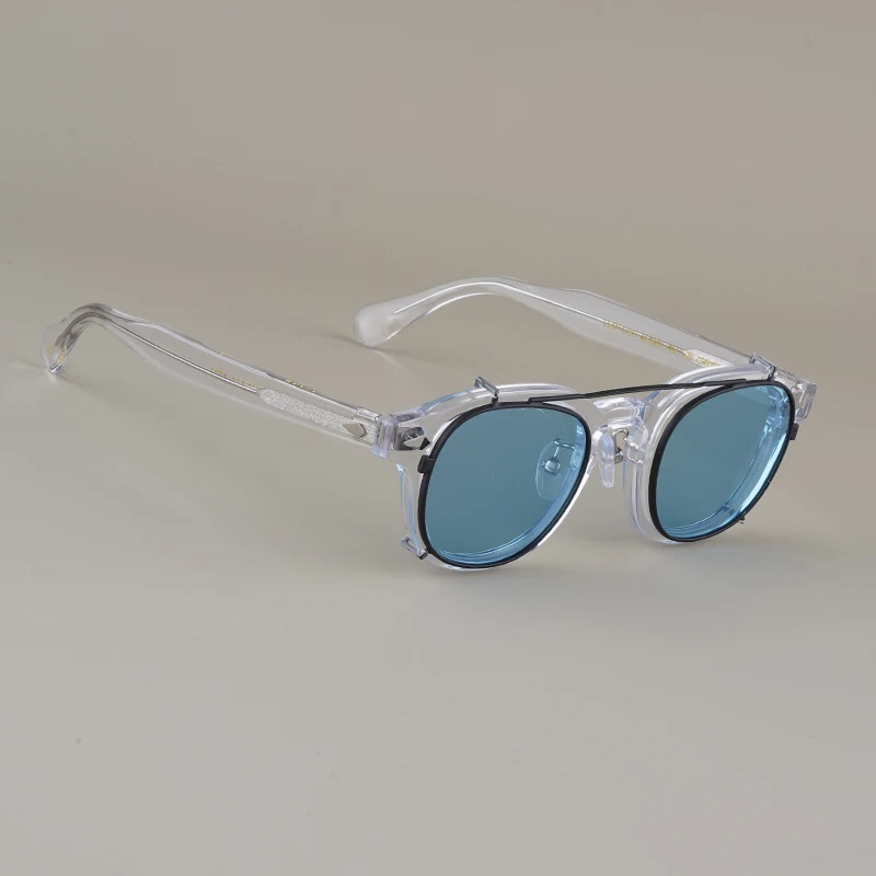 Polarized Clip On Sunglasses With Nose Pads For Man Women Johnny Depp Lemtosh Transparent Vintage Acetate Sun Glasses Designer
Polarized Clip On Sunglasses With Nose Pads For Man Women Johnny Depp Lemtosh Transparent Vintage Acetate Sun Glasses Designer