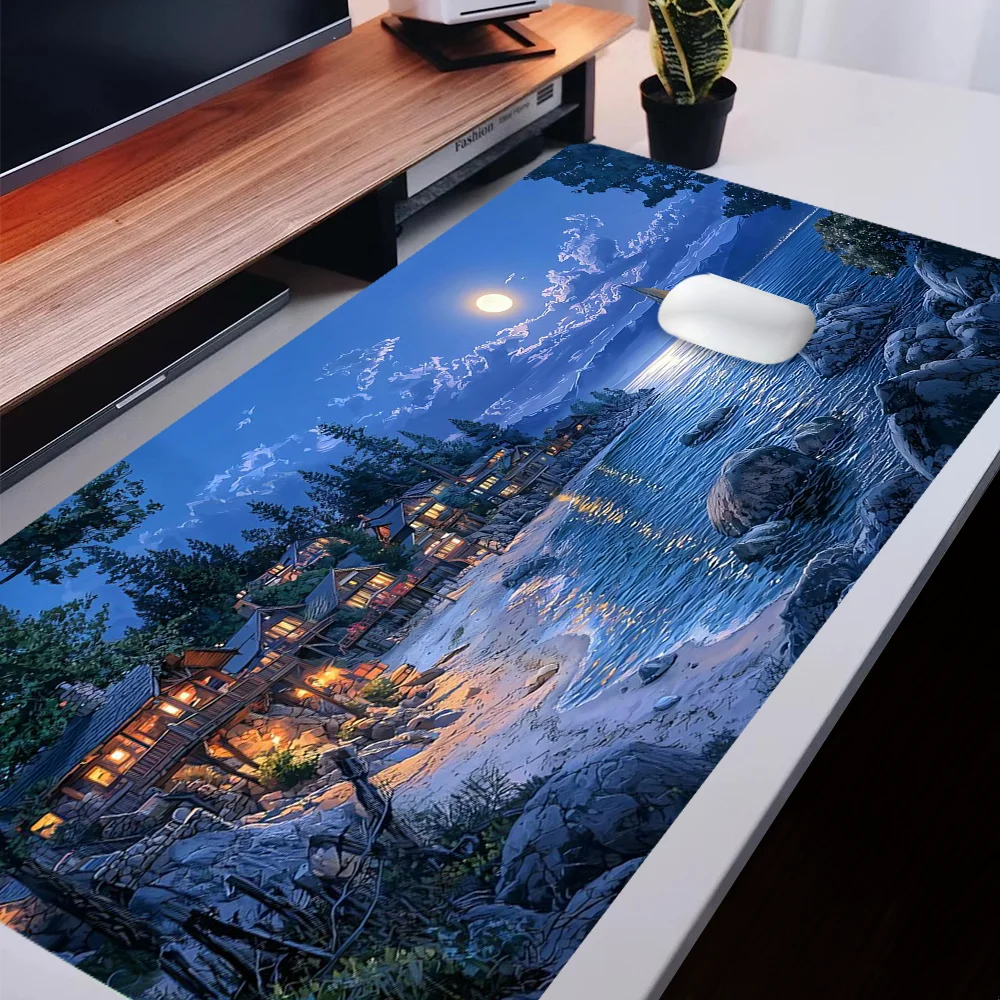 Moon Town Mouse Pad Ocean Design Desk Mat Rubber Base Desk Accessories Non-Slip Stitched Edge Mousepad Gifts for Men Women
Moon Town Mouse Pad Ocean Design Desk Mat Rubber Base Desk Accessories Non-Slip Stitched Edge Mousepad Gifts for Men Women