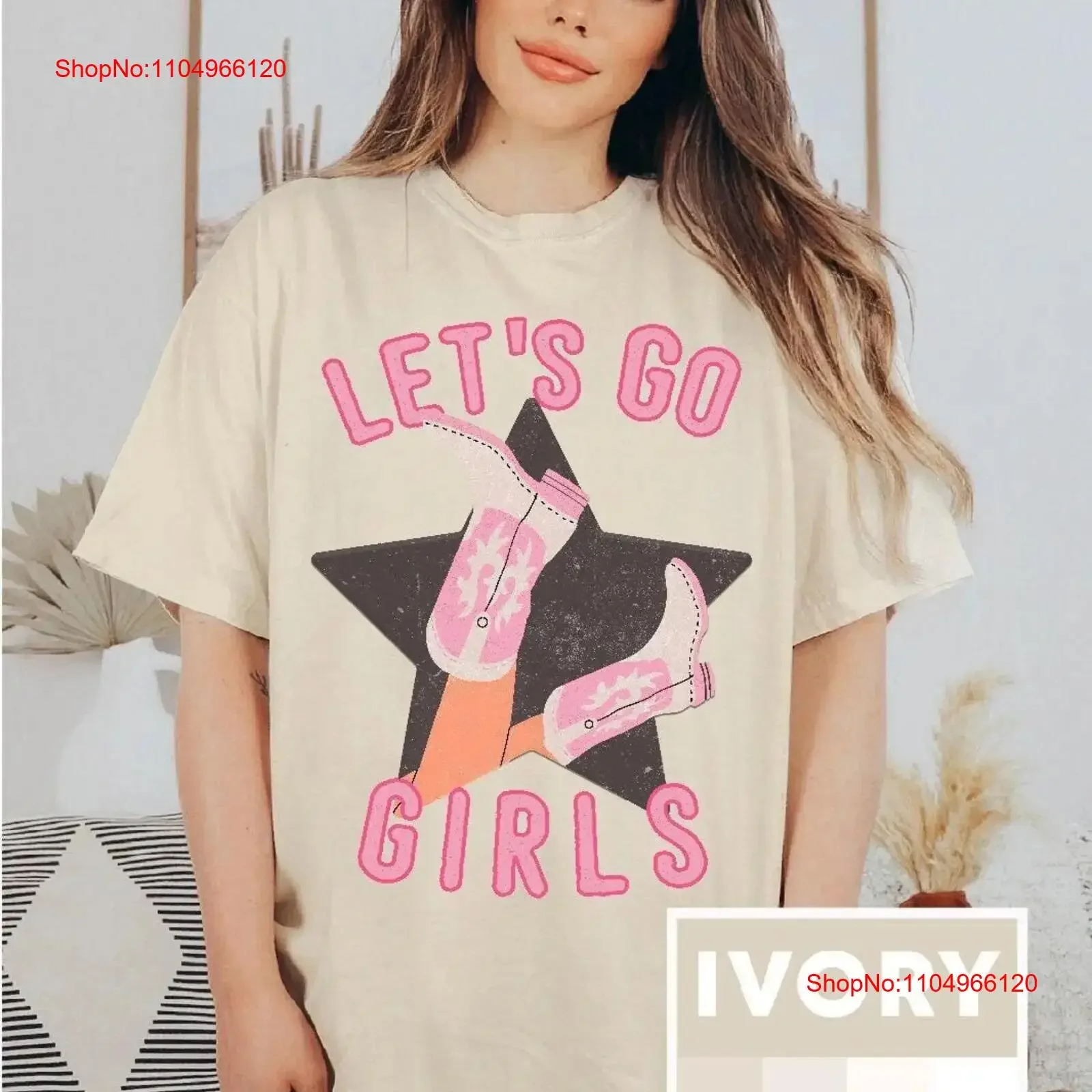 Lets Go Girls T Shirt Cowgirl Boots Star Bachelorette Party Cute Bridal Nashville Trip vintage Washed streetwear Comfortable
Lets Go Girls T Shirt Cowgirl Boots Star Bachelorette Party Cute Bridal Nashville Trip vintage Washed streetwear Comfortable