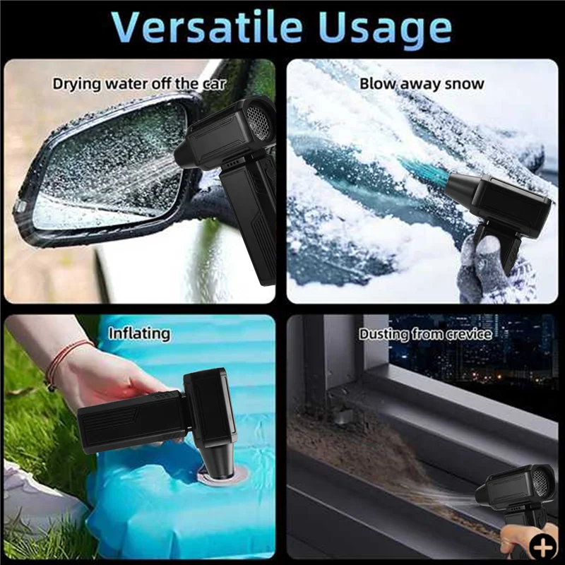Superior-Electric Air Duster-130000RPM Brushless Turbo Fan, Compressed Air Duster Cordless Dust Blower Air Blower For Home,Car
Superior-Electric Air Duster-130000RPM Brushless Turbo Fan, Compressed Air Duster Cordless Dust Blower Air Blower For Home,Car