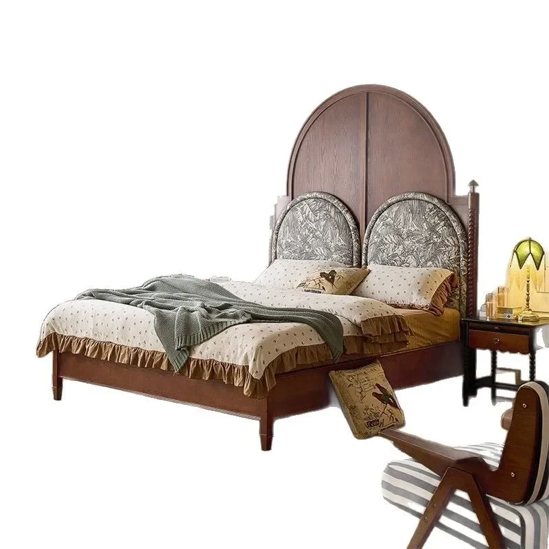American medieval solid wood Mi princess bed master bedroom French
American medieval solid wood Mi princess bed master bedroom French