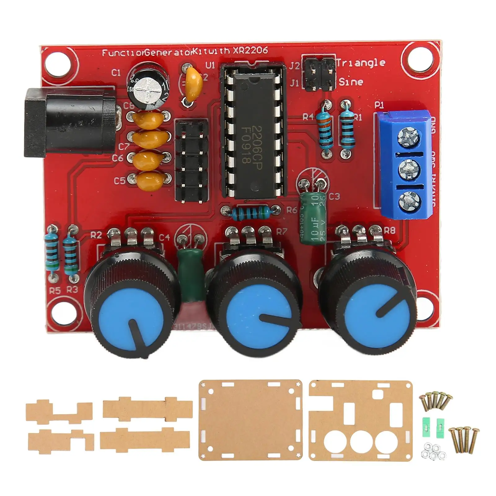 2Pcs Function Signal Generator Kit - Sine, Triangle, Square Wave Output 1Hz-1MHz, 9-12V DC, Portable Case Included
2Pcs Function Signal Generator Kit - Sine, Triangle, Square Wave Output 1Hz-1MHz, 9-12V DC, Portable Case Included