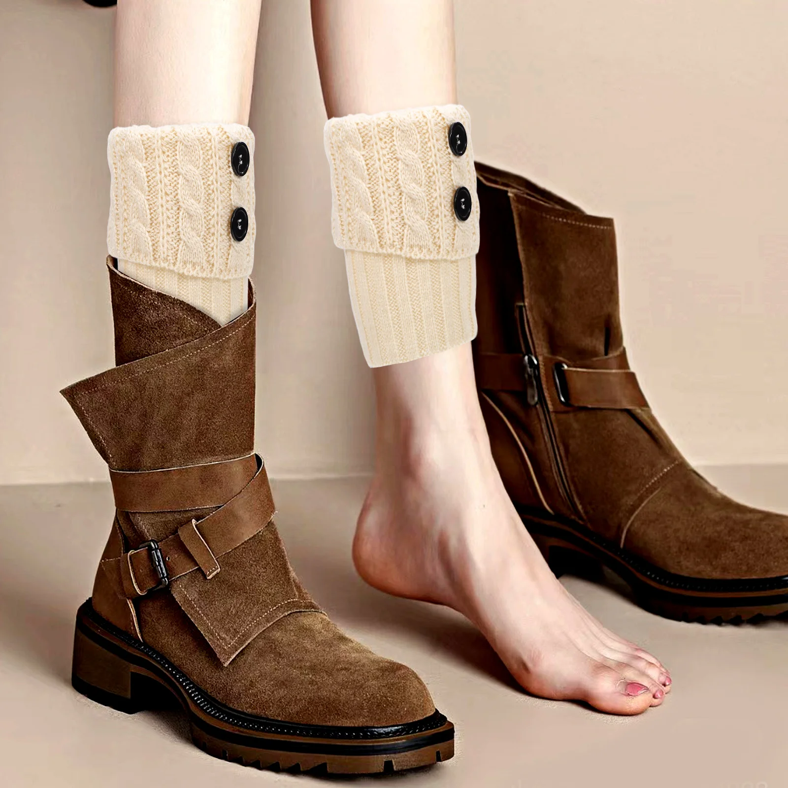 Short Woolen Women Socks Comfortable Knitted White Leg Warmers Boot Covers Acrylic Fiber Ankle Girls Sock LegWarmer For 
Short Woolen Women Socks Comfortable Knitted White Leg Warmers Boot Covers Acrylic Fiber Ankle Girls Sock LegWarmer For