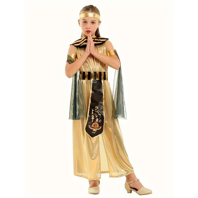 Kids Girls Halloween Cosplay Costumes Ancient Egypt Cleopatra Dress Cosplay Prince Princess Fancy Carnival Party Cosplay
Kids Girls Halloween Cosplay Costumes Ancient Egypt Cleopatra Dress Cosplay Prince Princess Fancy Carnival Party Cosplay
