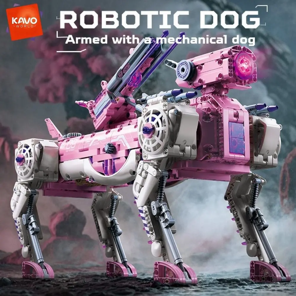 KAVOWORLD 1609PCS DIY RC Mechanical Dog Building Blocks Set Remote Control Bionic Robot Dog With Light Mecha Shoot Toys For Kids
KAVOWORLD 1609PCS DIY RC Mechanical Dog Building Blocks Set Remote Control Bionic Robot Dog With Light Mecha Shoot Toys For Kids