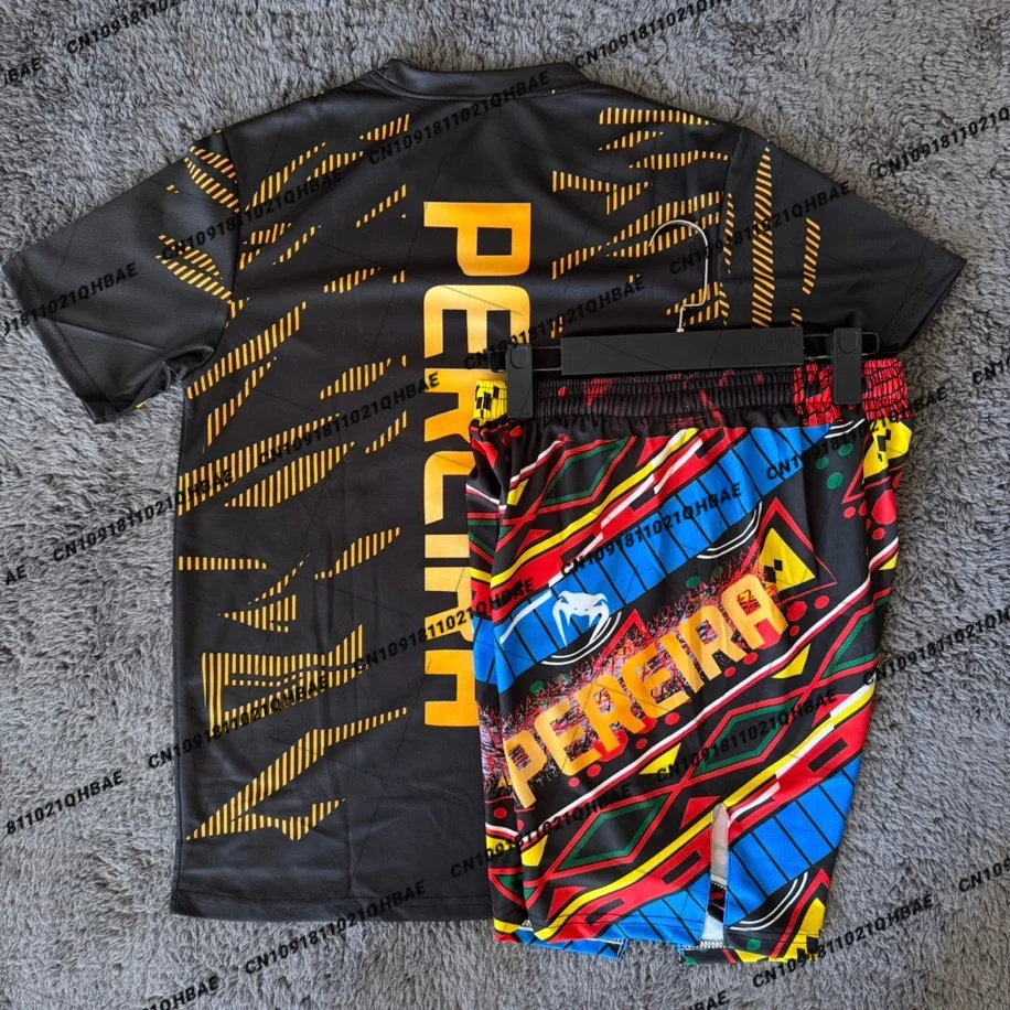 Summer Top Boxer MMA Octagonal Cage Alex Pereira Tshirt Shorts Set Men Sports Training Running Set Speed drying Fighting Set
Summer Top Boxer MMA Octagonal Cage Alex Pereira Tshirt Shorts Set Men Sports Training Running Set Speed drying Fighting Set