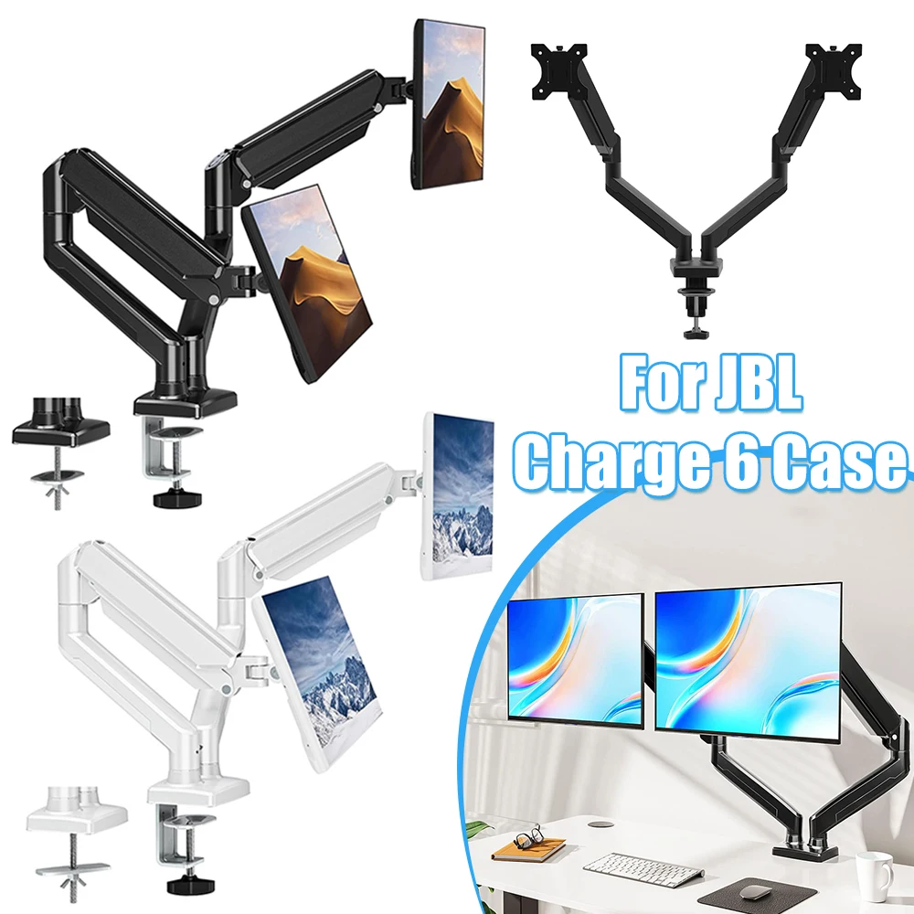 Dual Monitor Stand Expandable Display Bracket with C Clamp Adjustable Computer Monitor Stand for 13 To 32 Inch Computer Screens
Dual Monitor Stand Expandable Display Bracket with C Clamp Adjustable Computer Monitor Stand for 13 To 32 Inch Computer Screens