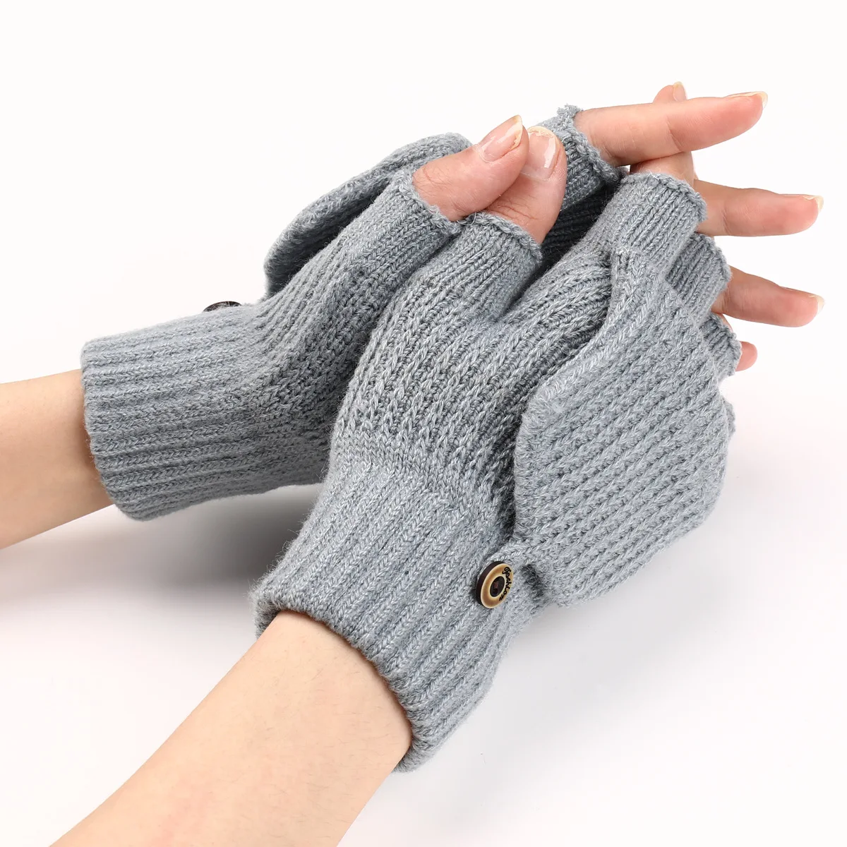 Autumn Warm Gloves For Women Half Finger Flip Gloves For Cycling Riding Camping Travel Simple Solid Color Knitted Gloves 1 Pair
Autumn Warm Gloves For Women Half Finger Flip Gloves For Cycling Riding Camping Travel Simple Solid Color Knitted Gloves 1 Pair
