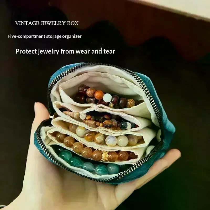5 Layer Velvet Jewelry Storage Bag Portable Travel Pouch For Ring Earring Bracelet Watch Organizer
5 Layer Velvet Jewelry Storage Bag Portable Travel Pouch For Ring Earring Bracelet Watch Organizer