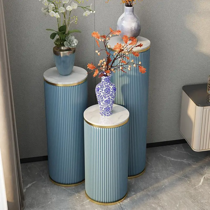 Metal rock slab flower stand high-end hotel home side few living room simple shelf combination
Metal rock slab flower stand high-end hotel home side few living room simple shelf combination