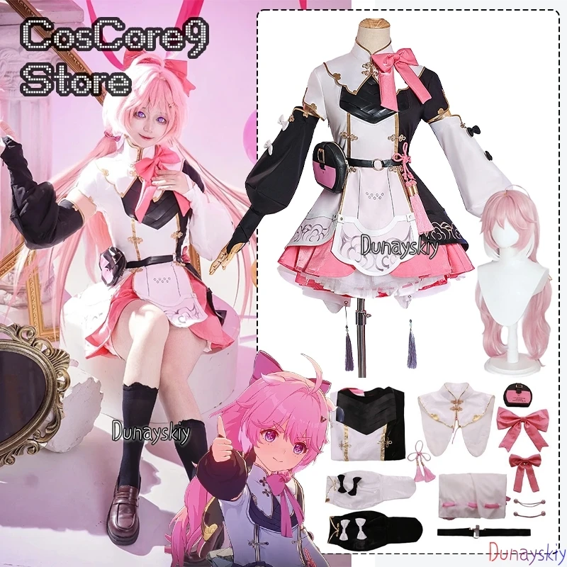 Game Wuthering Waves Encore Cosplay Costume jiakei Lolita Dress Uniform Wig Jewelry Parts Suit Anime Halloween PartyRole-playing
Game Wuthering Waves Encore Cosplay Costume jiakei Lolita Dress Uniform Wig Jewelry Parts Suit Anime Halloween PartyRole-playing
