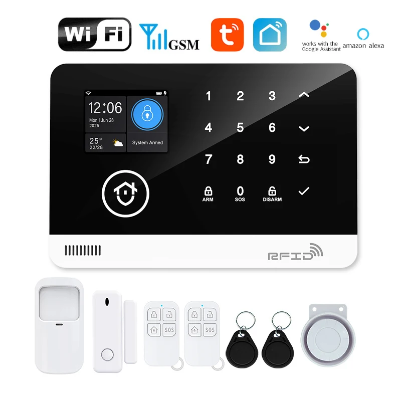 Умная система домашней охранной сигнализации Tugard Smart WiFi GSM, в комплекте, с дистанционным управлением через приложение, датчиками для дверей и окон, защита от взлома
Умная система домашней охранной сигнализации Tugard Smart WiFi GSM, в комплекте, с дистанционным управлением через приложение, датчиками для дверей и окон, защита от взлома
