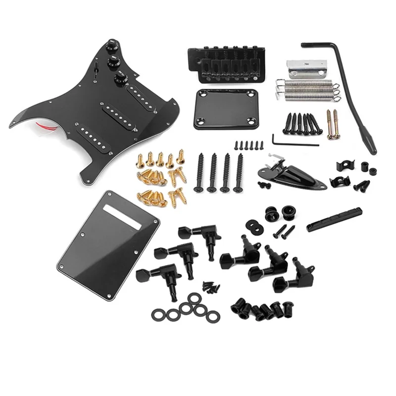 AA88 Complete DIY Accessory Kit For Electric Guitar Including Pre-Wired Pickguard Bridge Pickups And Other Guitar Accessories
AA88 Complete DIY Accessory Kit For Electric Guitar Including Pre-Wired Pickguard Bridge Pickups And Other Guitar Accessories