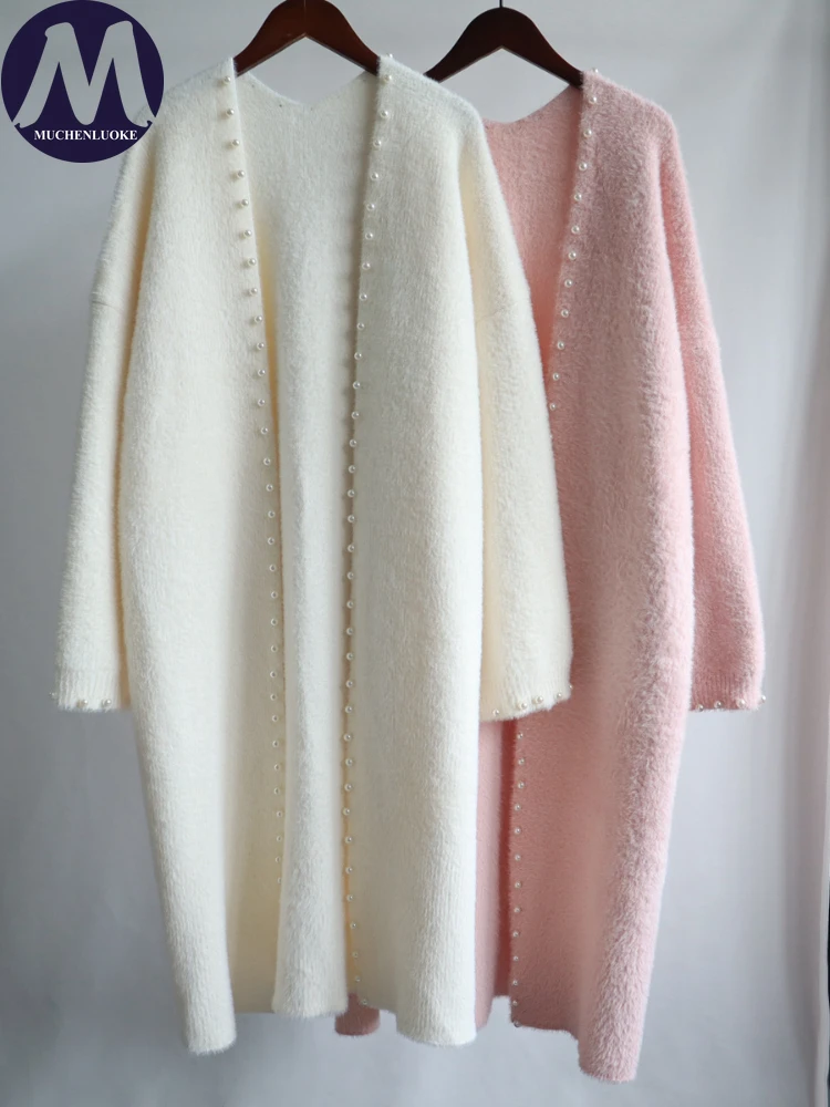 Sweater Women 2023 Autumn/Winter New Nail Bead Button Knitted Long Sweaters Coats Fashion Casual Loose Women's Clothing Cardigan
Sweater Women 2023 Autumn/Winter New Nail Bead Button Knitted Long Sweaters Coats Fashion Casual Loose Women's Clothing Cardigan