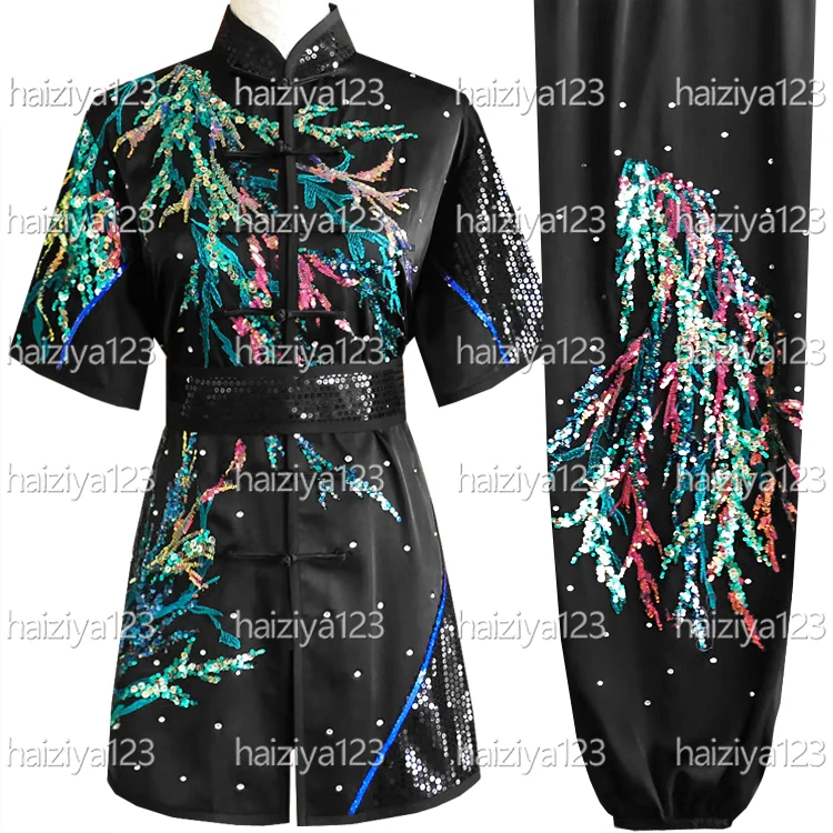 NEW Sequin Wushu uniform Kungfu clothes Martial arts suit Changquan outfit Race attire for man woman girl boy kids adults unisex
NEW Sequin Wushu uniform Kungfu clothes Martial arts suit Changquan outfit Race attire for man woman girl boy kids adults unisex