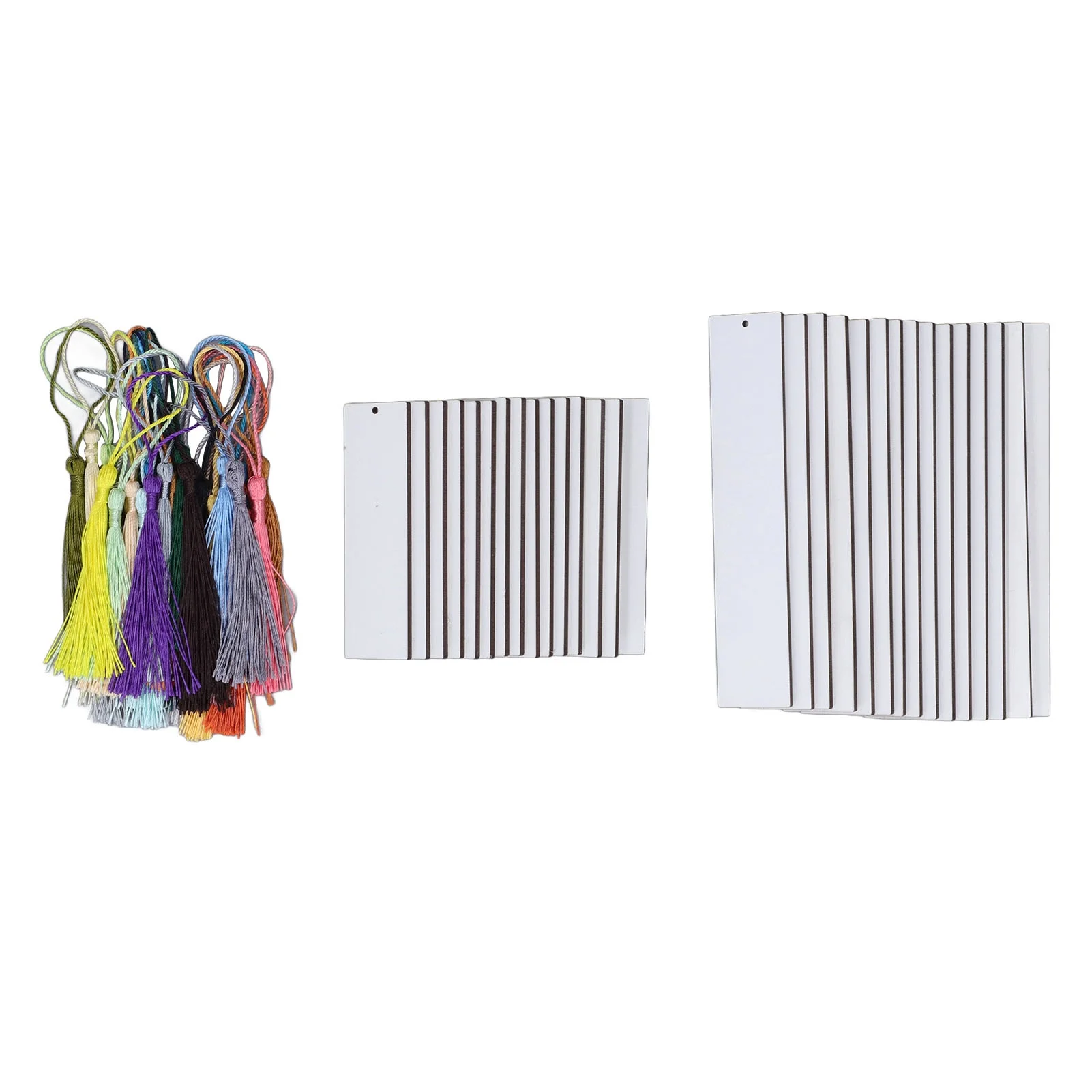 60 Pcs Sublimation Blanks Bookmark Double Sided Sublimation Blanks Products with Colorful Tassels for DIY Gift Labels
60 Pcs Sublimation Blanks Bookmark Double Sided Sublimation Blanks Products with Colorful Tassels for DIY Gift Labels