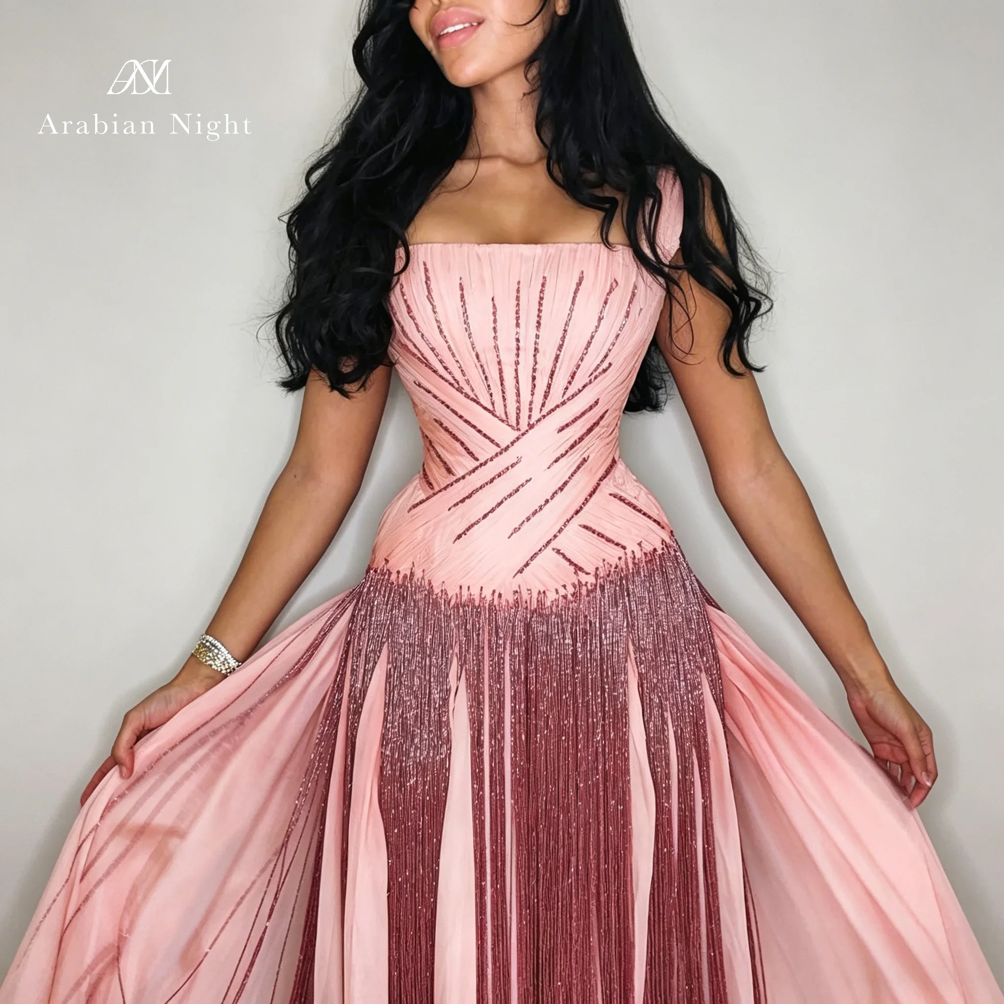 Customized A-Line Pink Strapless Women's Formal Evening Gowns Elegant Vintage Celebrity Dresses tassel Cocktail Dresses Exquisit
Customized A-Line Pink Strapless Women's Formal Evening Gowns Elegant Vintage Celebrity Dresses tassel Cocktail Dresses Exquisit
