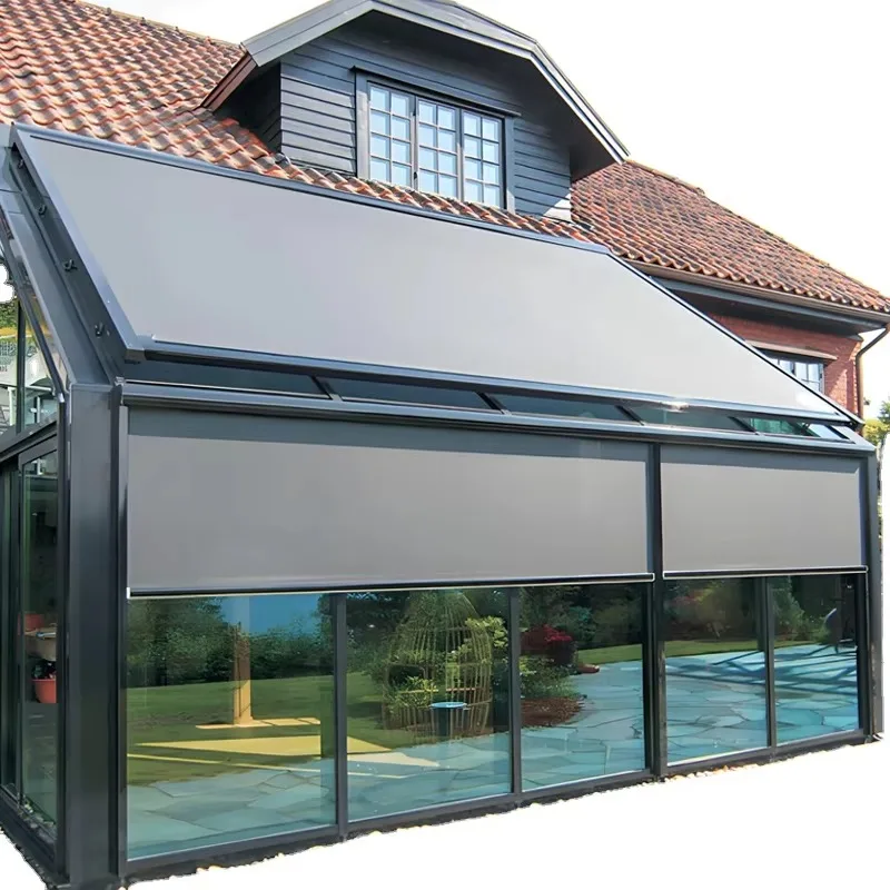 Factory Best Quality Motorized Zip Track Outdoor Roller Blinds Balcony Windproof Roller Blinds Curtains Sun Room
Factory Best Quality Motorized Zip Track Outdoor Roller Blinds Balcony Windproof Roller Blinds Curtains Sun Room